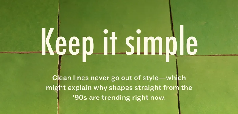 Keep it simple
