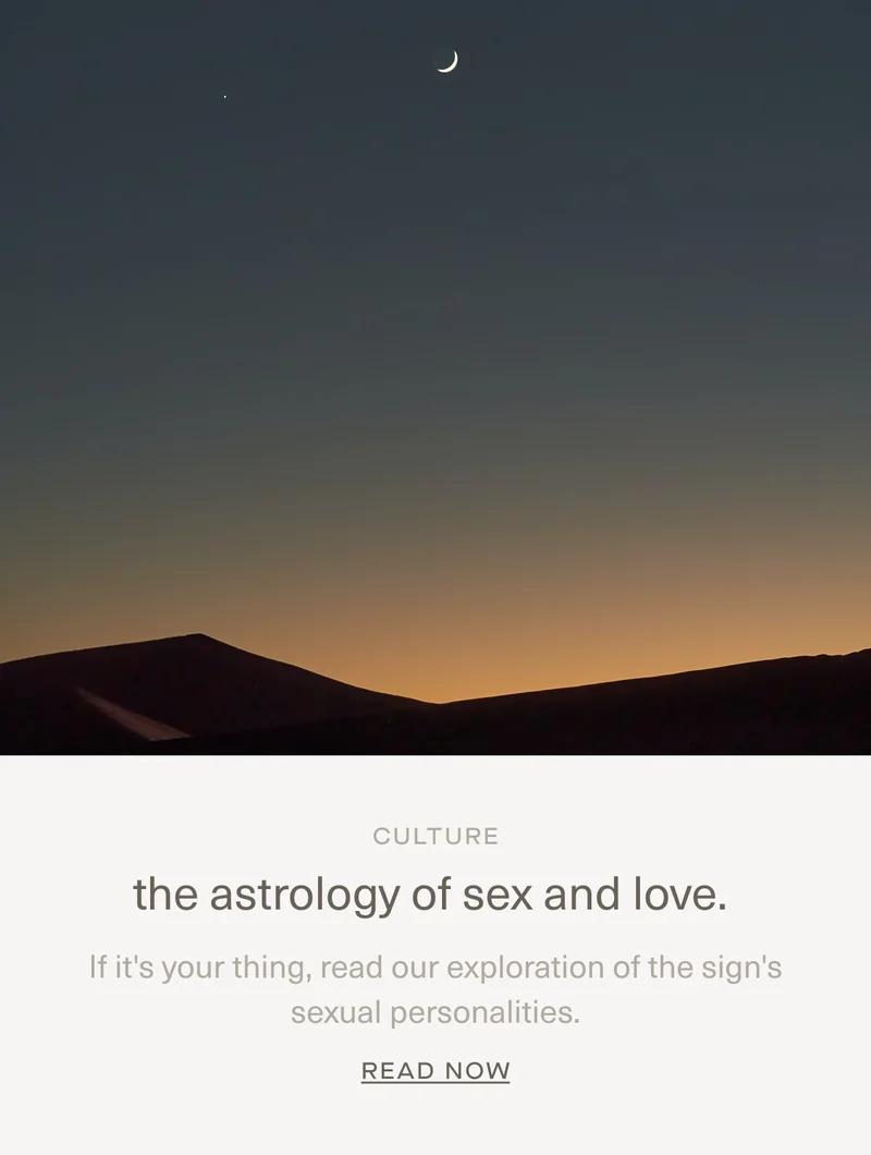 the astrology of sex and love | read now