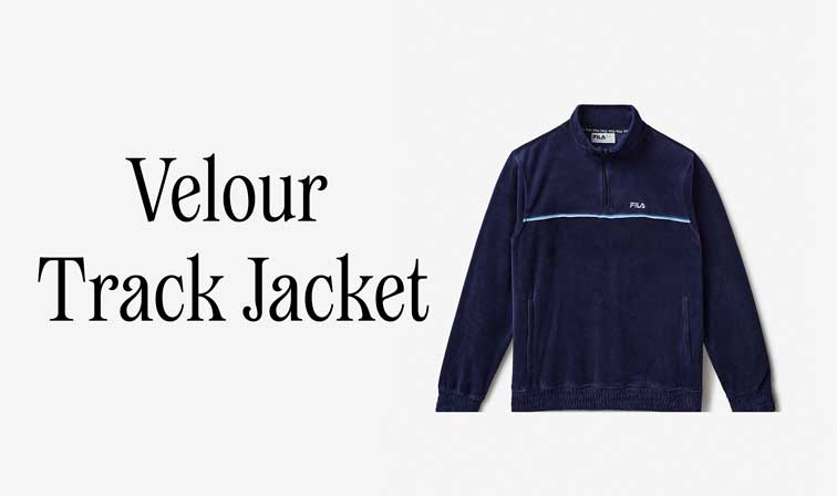 Men's Velour Track Jacket