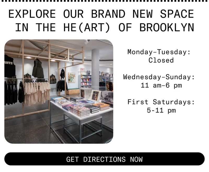Monday–Tuesday:  Closed  Wednesday–Sunday:  11 am–6 pm  First Saturdays: 5-11 pm