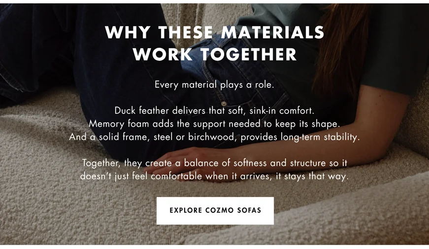 Explore Cozmo Sofas