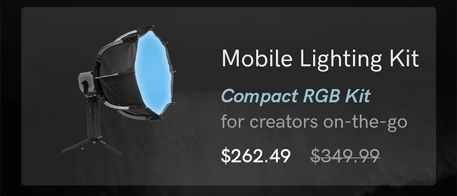Mobile Lighting Kit is now on sale for $262.49.