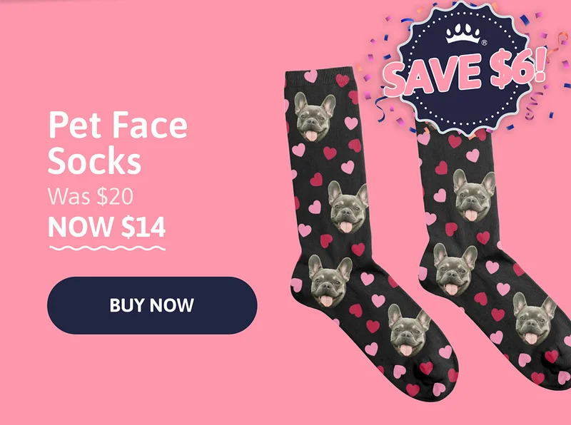 Pet Face Socks. Was $20. NOW $14