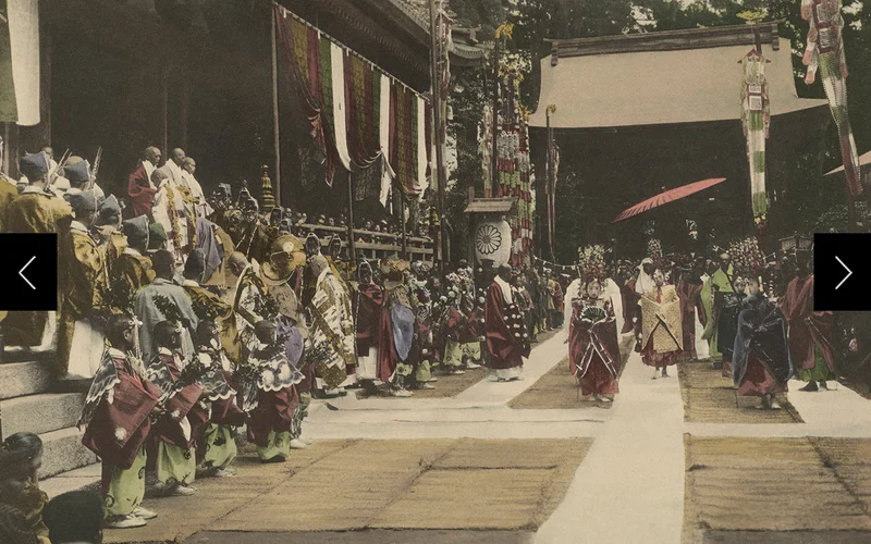 The renowned Hongwan-ji Temple in Kyoto was the scene of this great Buddhist ceremony.