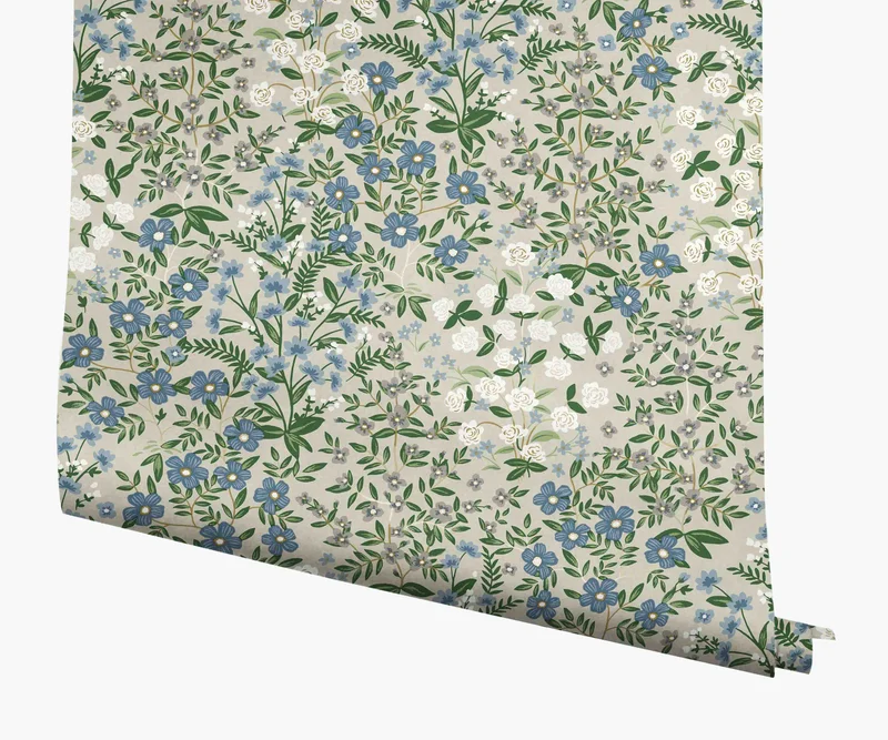 Image of Wildwood Garden Wallpaper - Linen