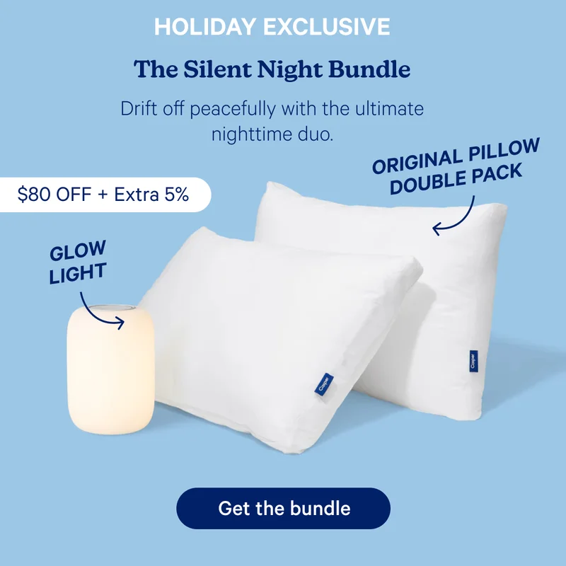 Holiday Exclusive, The Silent Night Bundle:Drift off peacefully with the ultimate nighttime duo.