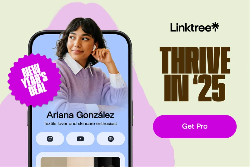 Get 25% off Linktree Pro