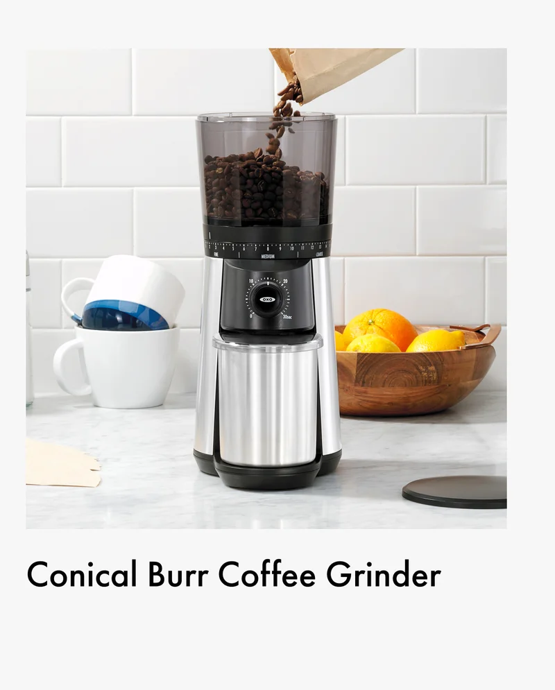 Conical burr coffee grinder