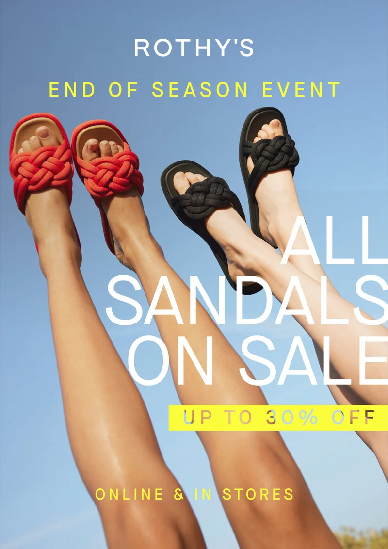 END OF SEASON EVENT ALL SANDALS ON SALE UP TO 30% OFF ONLINE & IN STORES END OF SEASON EVENT ALL SANDALS ON SALE UP TO 30% OFF ONLINE & IN STORES