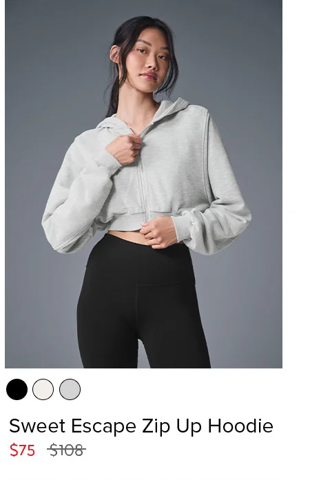 SWEET ESCAPE ZIP UP HOODIE