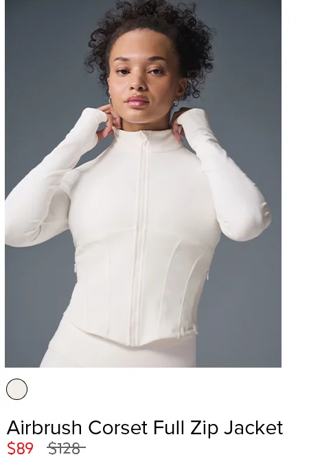 AIRBRUSH CORSET FULL ZIP JACKET