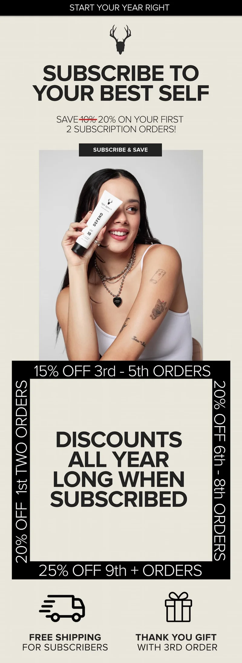 Subscribe and save 20%