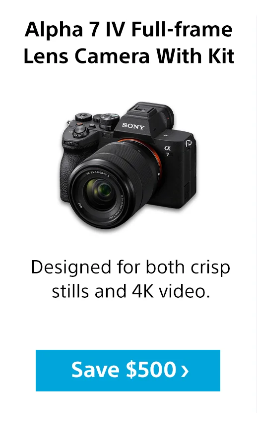 Alpha 7 IV Camera | Save