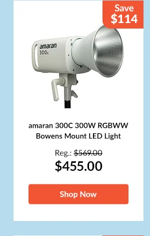 amaran 300C 300W RGBWW Bowens Mount LED Light