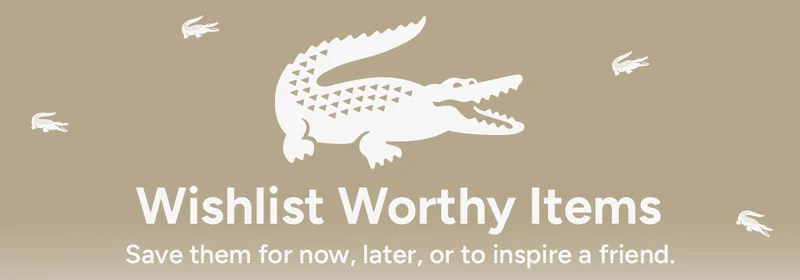 Wishlist Worthy Items. Save them for now, later, or to inspire a friend.