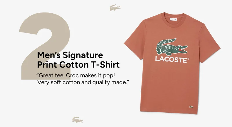 Men's Signature Print Cotton T-Shirt