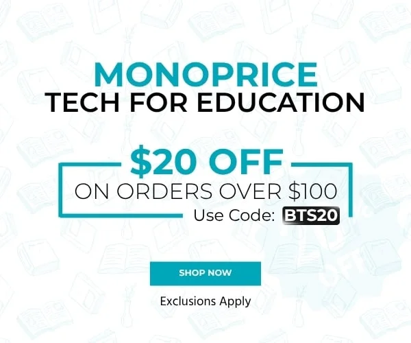 Monoprice Tech For Education: $20 Off On Orders Over $100. Use Code: discount code. Exclusions Apply. Shop Now.