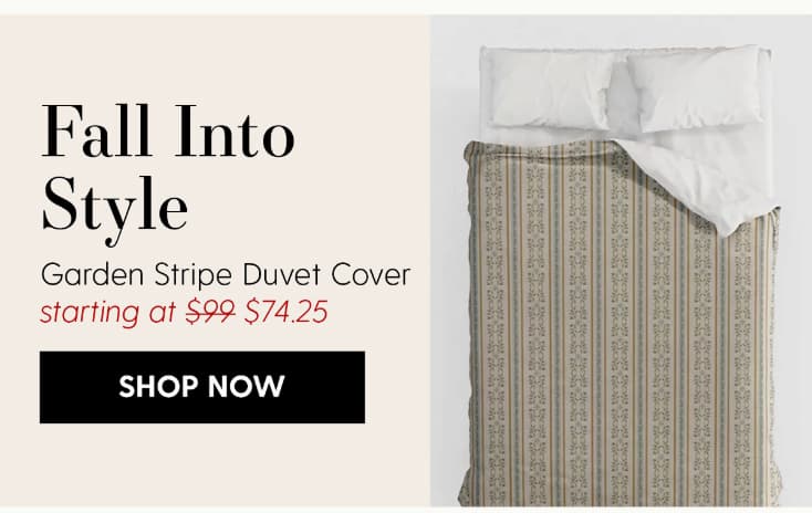 Garden Stripe Duvet Cover