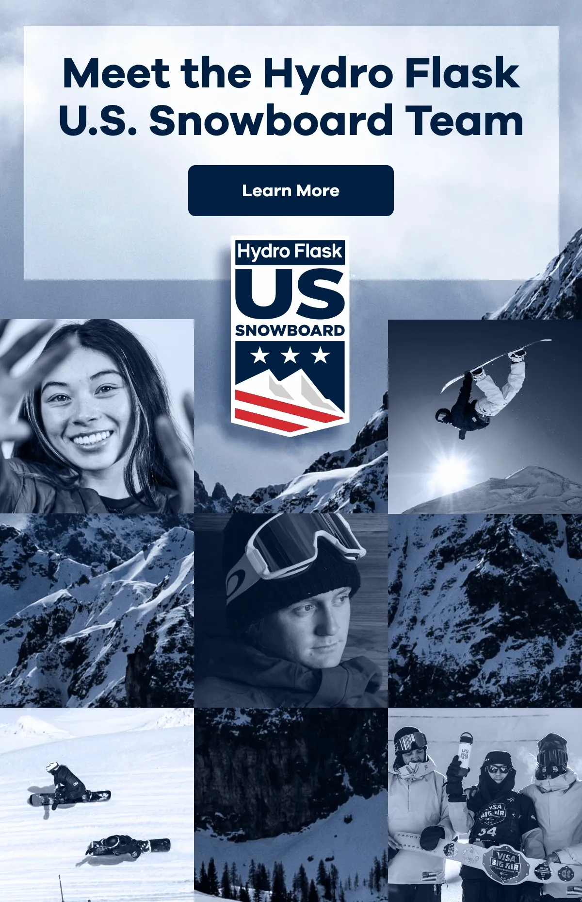 Meet the Hydro Flask U.S. Snowboard Team | Learn More