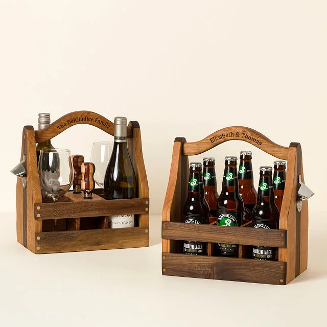 Personalized Wine & Beer Convertible Carrier