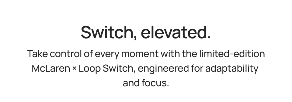 Switch, elevated