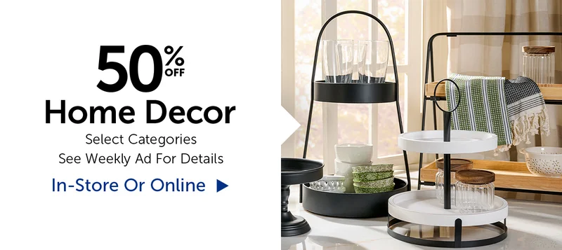 50% Off Home Decor - Select Categories