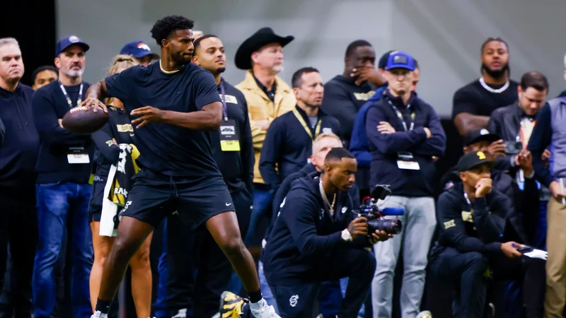 Saints are the betting favorites to pick Shedeur Sanders