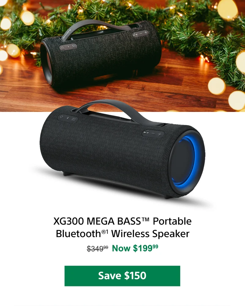 XG300 MEGA BASS Portable Bluetooth Wireless Speaker | Save $150