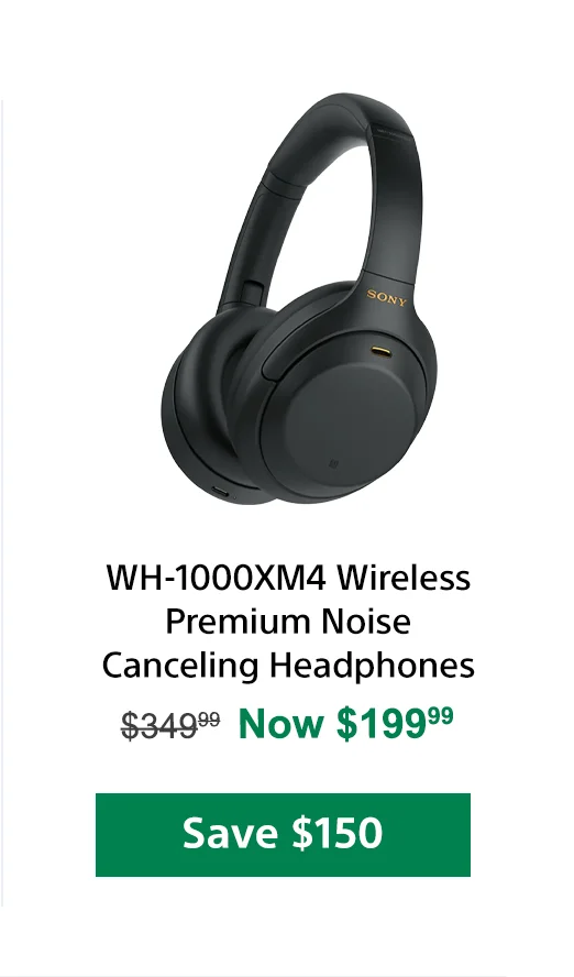 WH-1000XM4 Wireless Premium Noise Canceling Headphones | Save $150