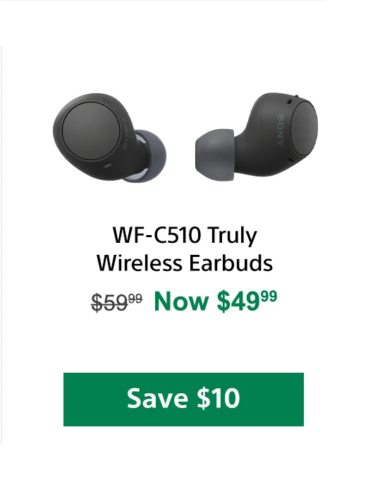 WF-C510 Truly Wireless Earbuds | Save $10