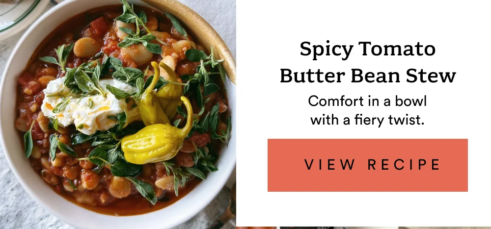 Spicy Tomato Butter Bean Stew