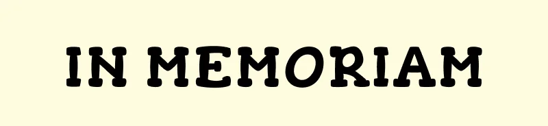 In memoriam
