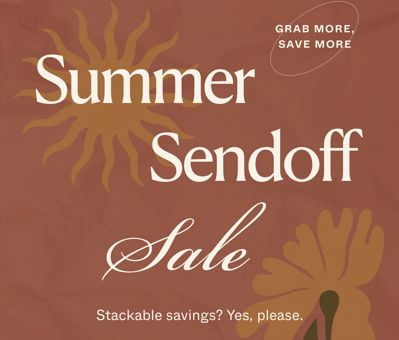Summer Sendoff Sale