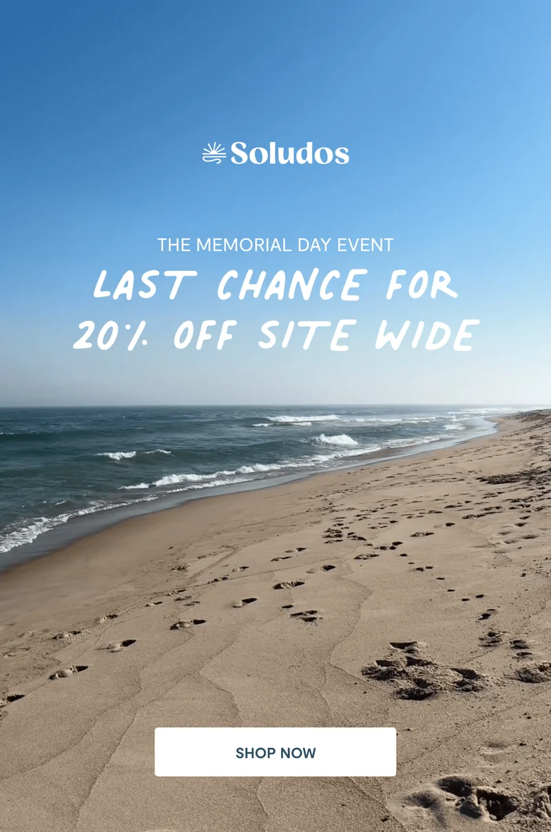 Last Chance for 20% Off Sitewide