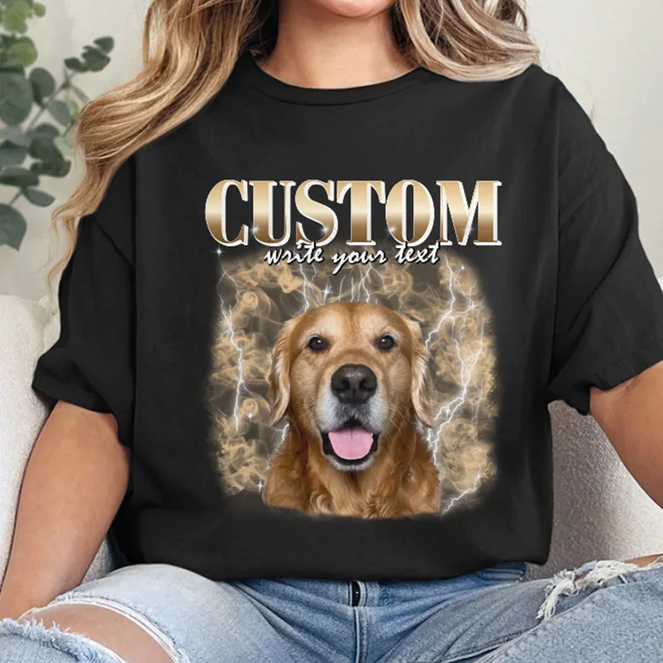 Image of Custom Vintage Style Pet T-Shirt
