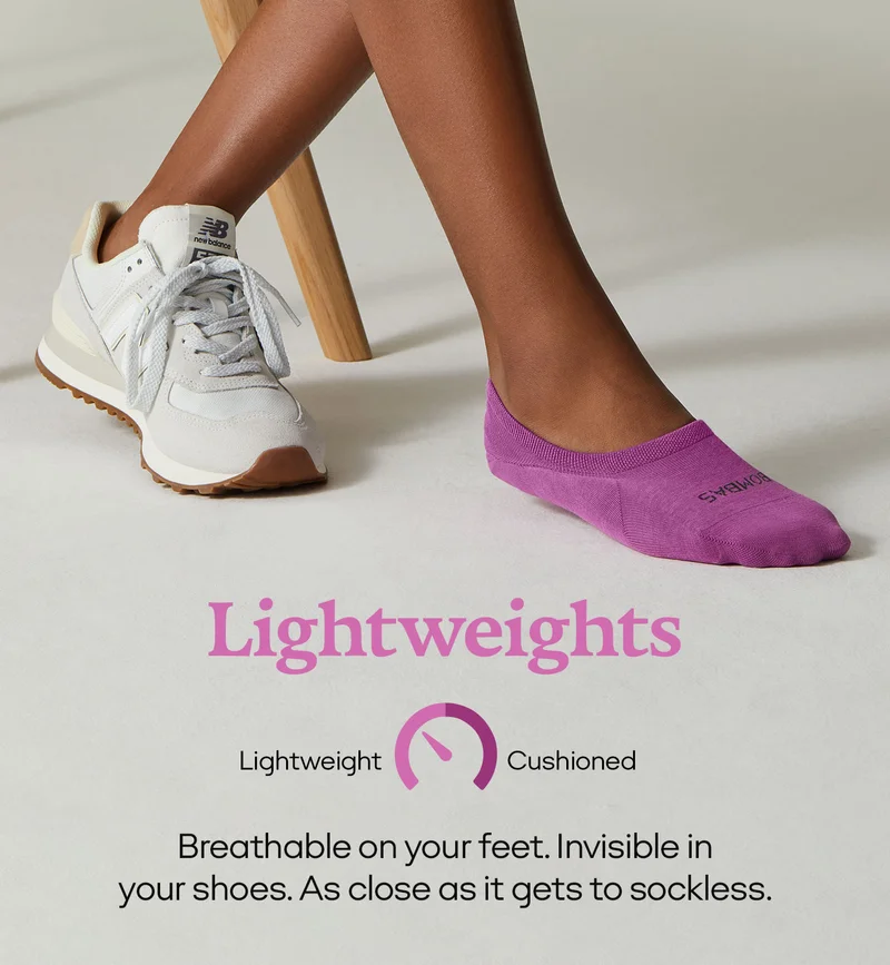 LIGHTWEIGHTS | BREATHABLE ON YOUR FEET. INVISIBLE IN YOUR SHOES. AS CLOSE AS IT GETS TO SOCKLESS.