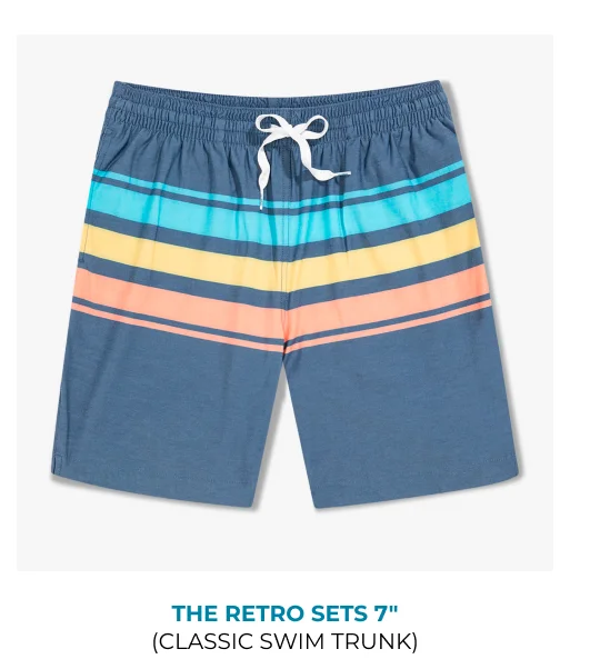 Classic Swim Trunk: The Retro Sets 7"