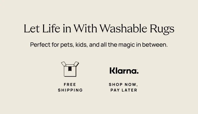 Let Life in With Washable Rugs