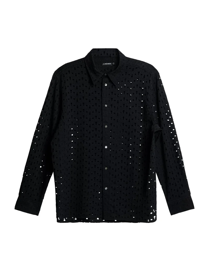 Image of Reg Lace Shirt / Black