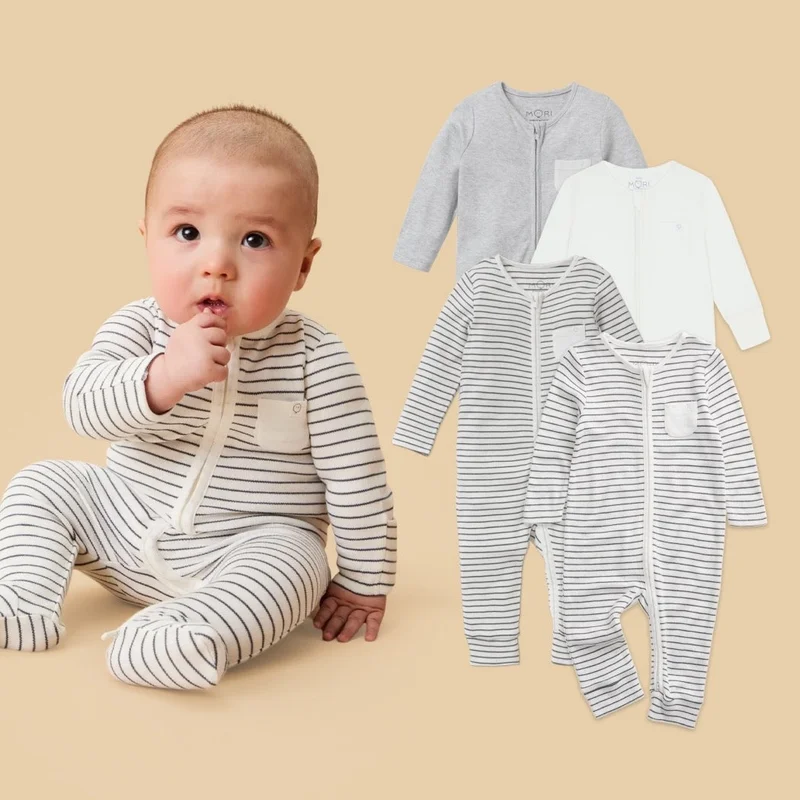 Clever Zip Romper 4 Pack
