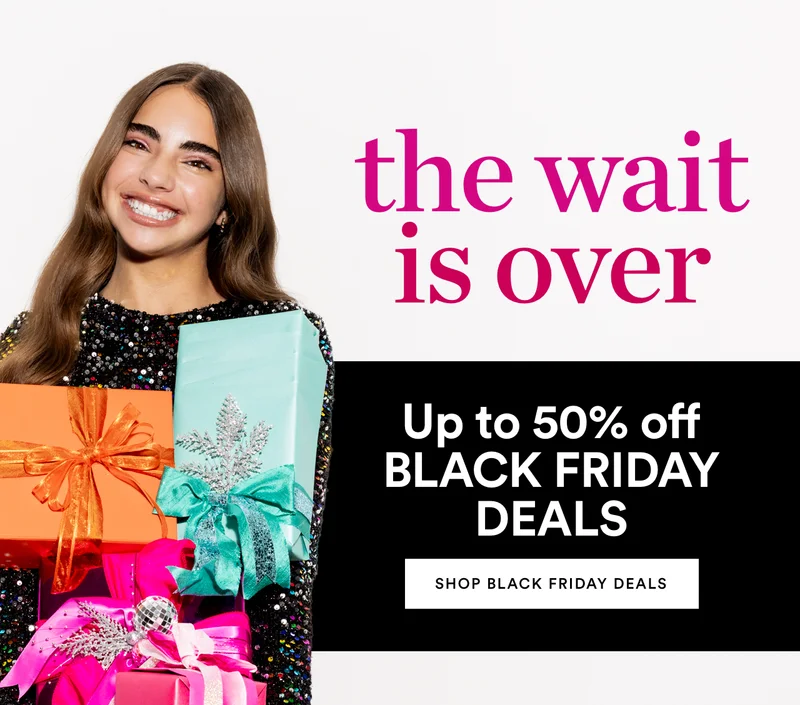 the wait is over | up to 50% off BLACK FRIDAY DEALS | Shop black friday deals