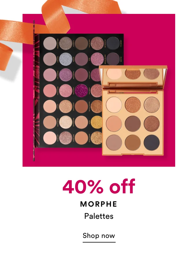 Morphe | 40% off | Palletes | Shop Now