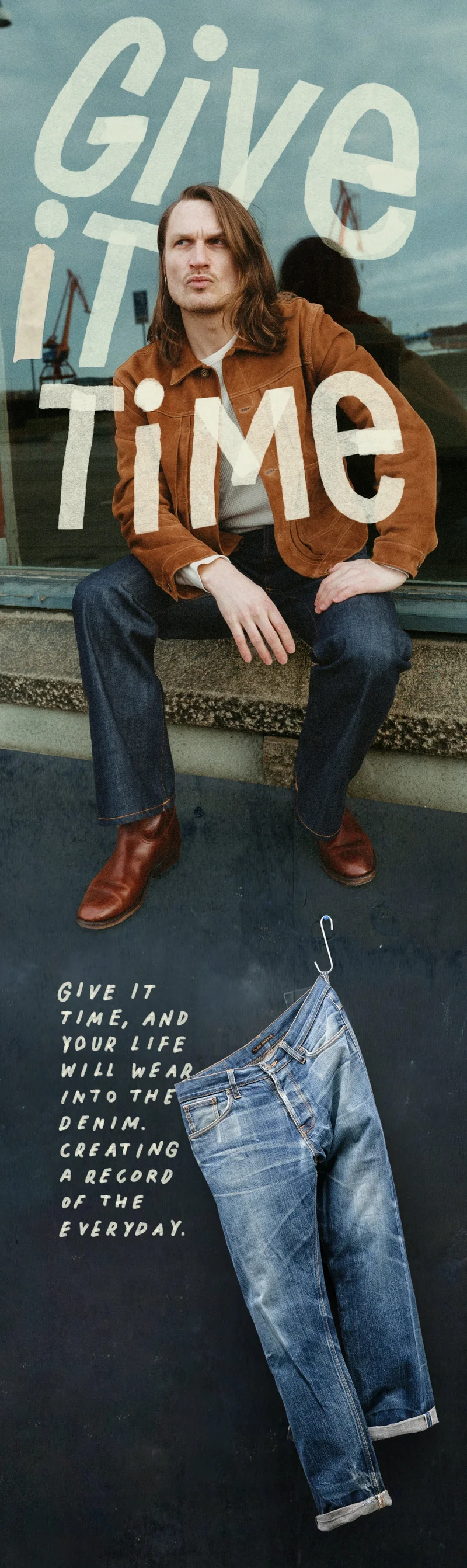 Give it time, and your life will wear into the denim. Creating a record of the everyday.