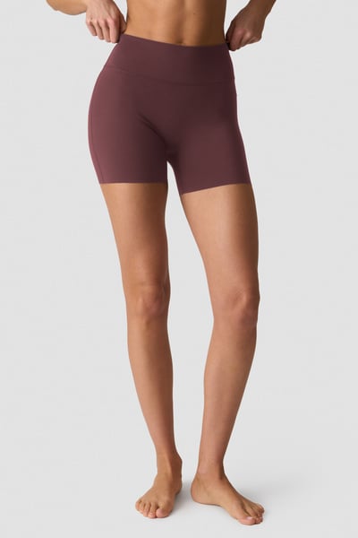 Image of Nimble Midi Shorts Dull Berry Red