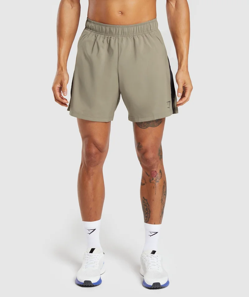 SPORT 7'' SHORT - Linen Brown/Black