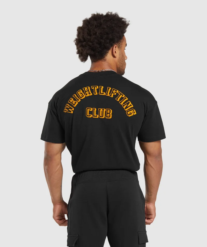 WEIGHTLIFTING CLUB T-SHIRT - Black