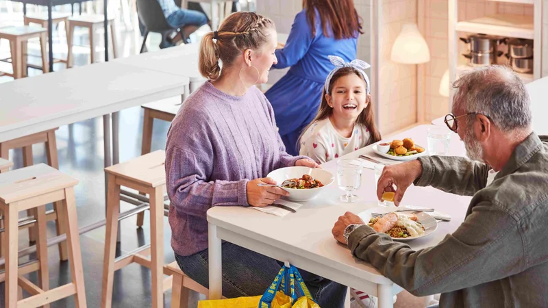family eating