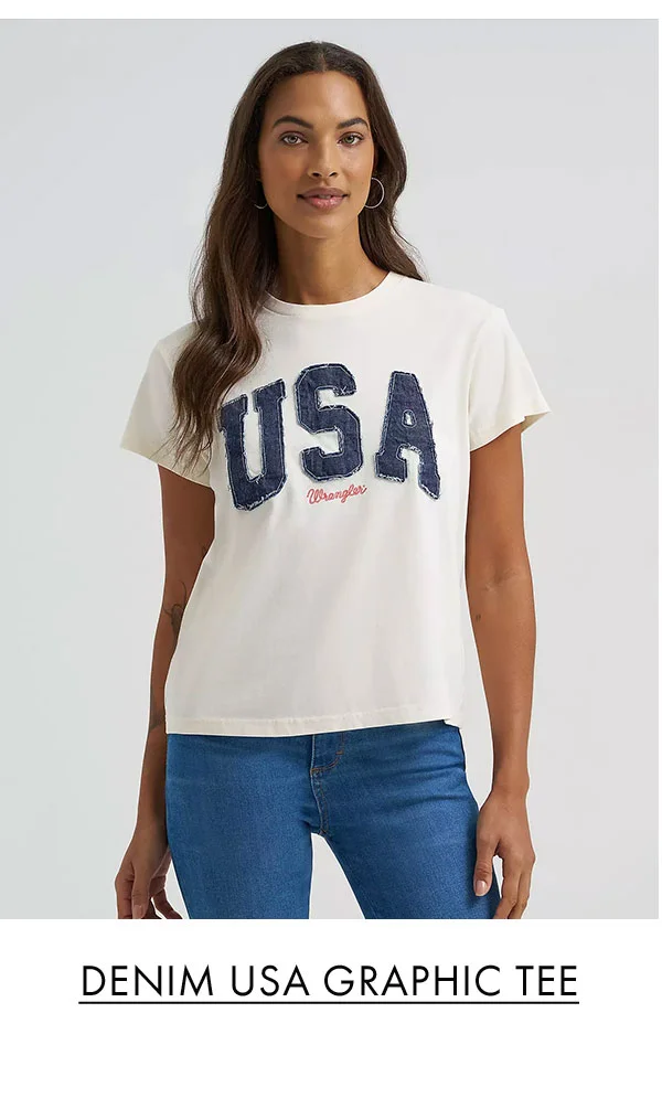 Denim usa graphic tee