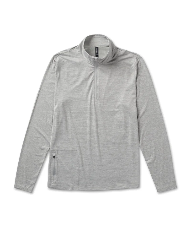 Image of Ease Performance Half Zip | Light Heather Grey