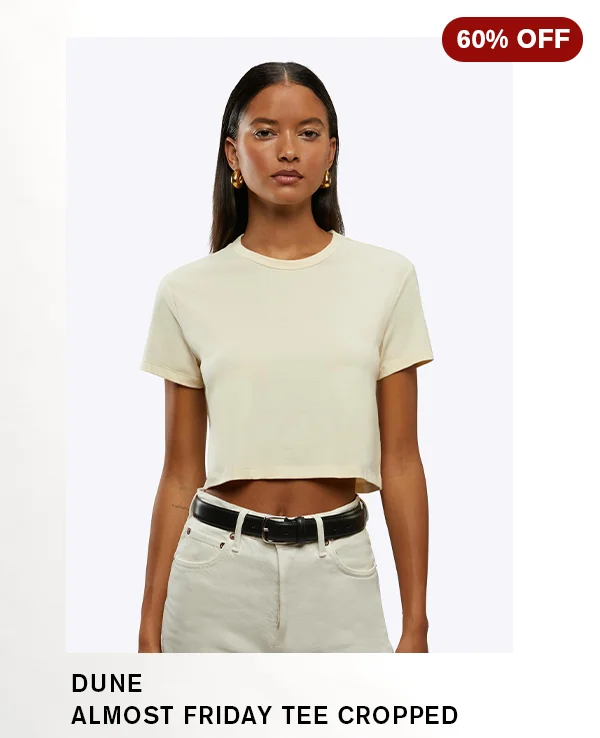 Almost Friday Tee Cropped